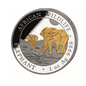 Somalia 2026 African Wildlife Elephant Ag999.9 1 Oz Gilded