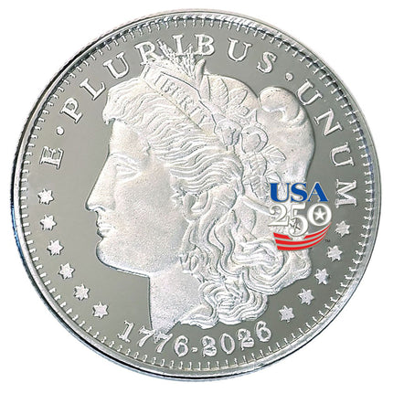America's 250th Anniversary Morgan Dollar Nickel Silver Proof Coin